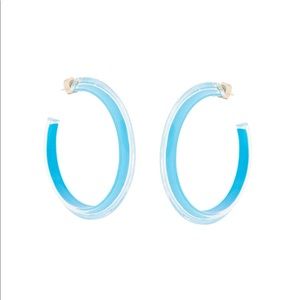 Alison Lou NEON BLUE Jelly Hoops 💙💙
